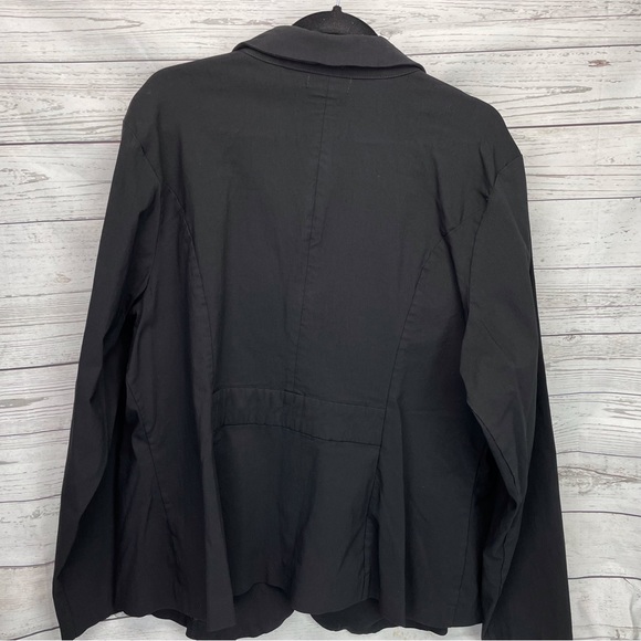 🍁 Torrid Black Blazer Button Up Jacket Coat sz 4 (4X) - Picture 2 of 7